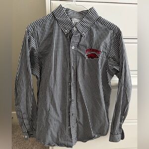 Black and White Checkered Arkansas Shirt